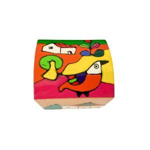 3 Box Colors del Salvador Hand Painted Box